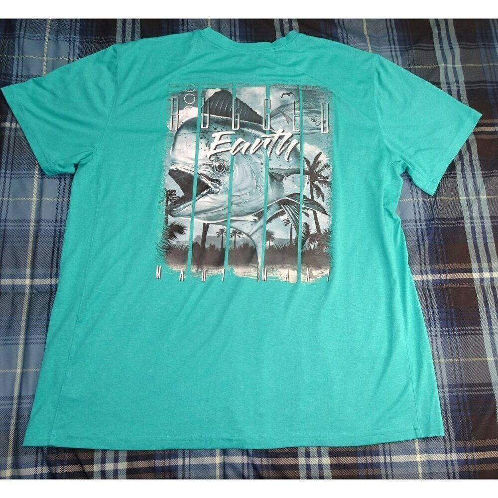 Rugged Earth Outfitters Aqua Earth Tuna Athletic Shirt X-Large